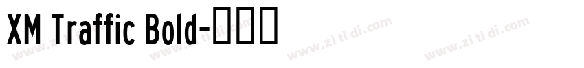 XM Traffic Bold字体转换